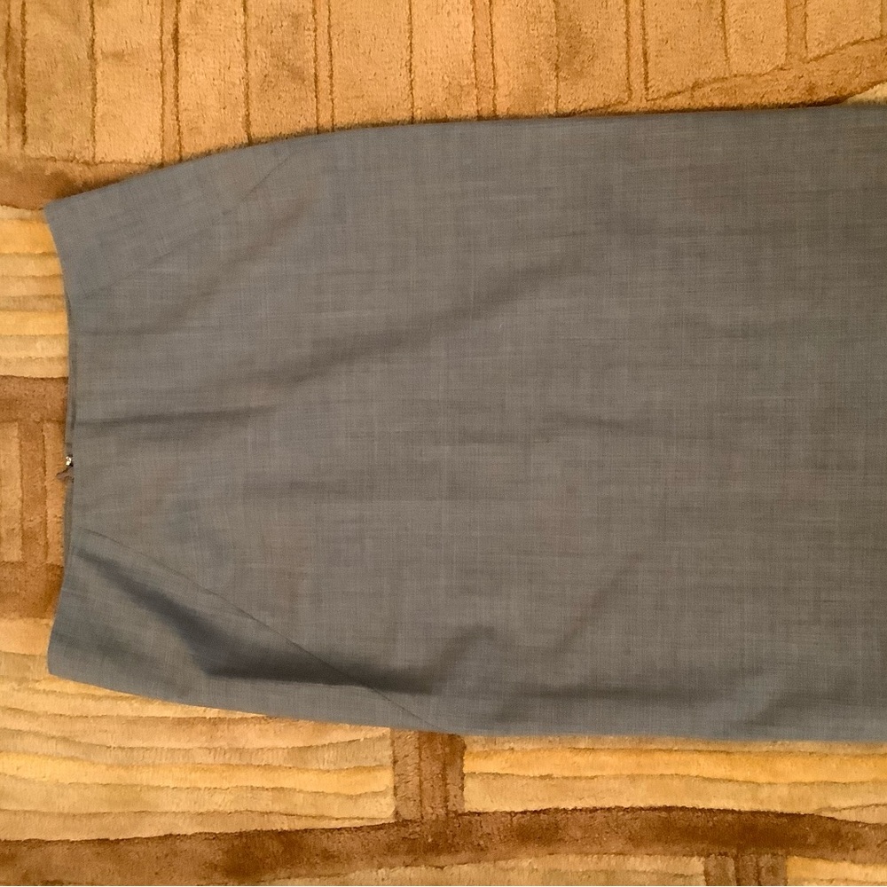Theory Gray Pencil Skirt Knee-Length Work